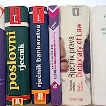 Translation Photo Image of Croatian translation books